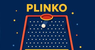 تخته بازی پلینکو با توپ در حال سقوط و میخ‌های ردیفی در نسخه کلاسیک بازی