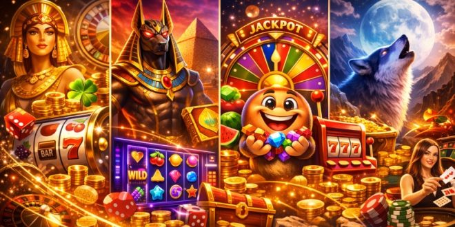 بهترین بازیهای اسلات آنلاین با جکپاتهای بزرگ و تمهای متنوع کازینویی